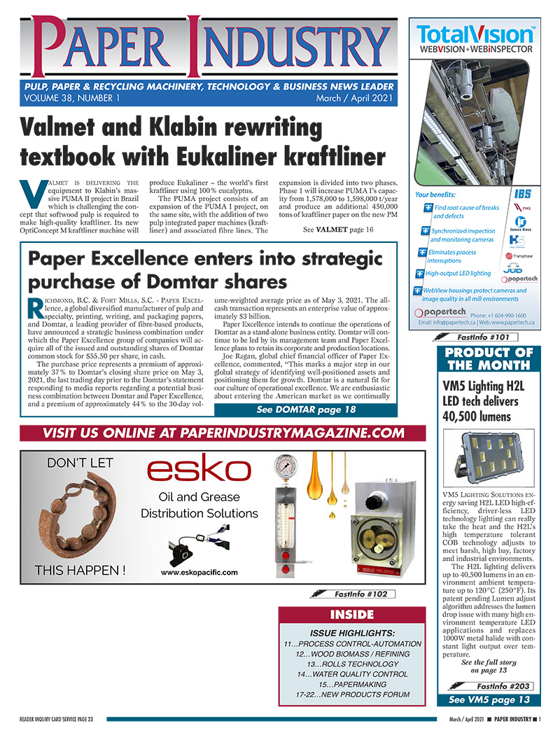 Paper Industry North America's New Product News Leader
